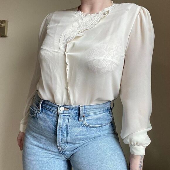 Sheer vintage blouse - Picture 5 of 7